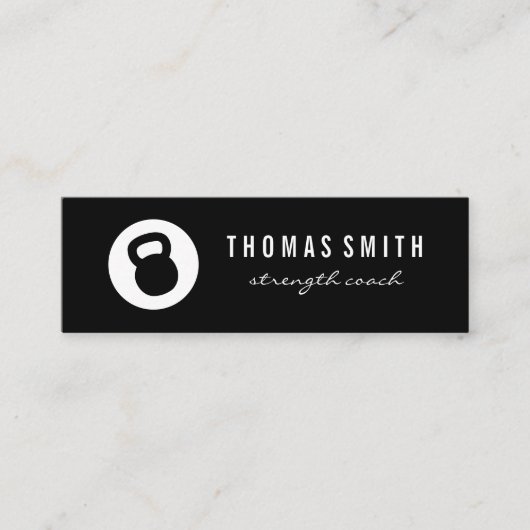 Carte De Visite Mini Kettle Bell Personal Trainer (Devant)
