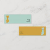 Carte De Visite Mini Kitty - maigre (Devant / Derrière)