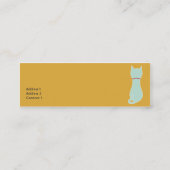 Carte De Visite Mini Kitty - maigre (Dos)