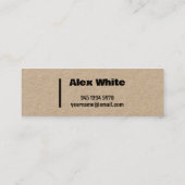 Carte De Visite Mini Kraft de service de processus (Dos)