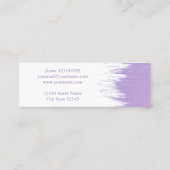 Carte De Visite Mini La brosse frotte la texture. Texte (Dos)
