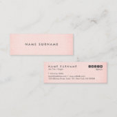 Carte De Visite Mini La disposition propre professionnelle rougissent (Devant / Derrière)