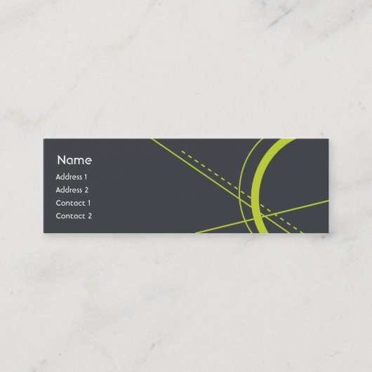 Carte De Visite Mini La géométrie - maigre (Devant)