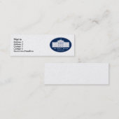 Carte De Visite Mini La Maison Blanche (Devant / Derrière)