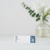 CARTE DE VISITE MINI LA NEIGE AVEC LA BOULE (Debout devant)