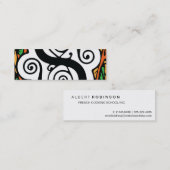 Carte De Visite Mini La Renaissance élégante ou lettre S médiévale de (Devant / Derrière)