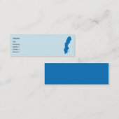 Carte De Visite Mini La Suède - maigre (Devant / Derrière)