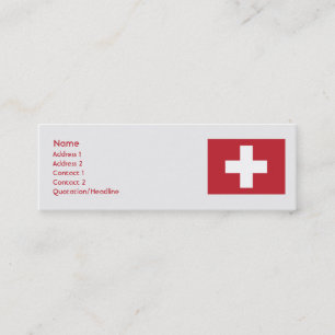 Carte De Visite Mini La Suisse - maigre