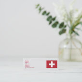 Carte De Visite Mini La Suisse - maigre (Debout devant)