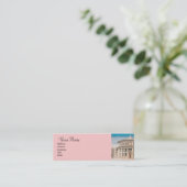 Carte De Visite Mini LA VILLE IDÉALE, Architecte Renaissance, Rose Bleu (Debout devant)