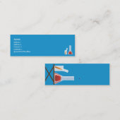 Carte De Visite Mini Laboratoire - maigre (Devant / Derrière)