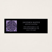 Carte de visite mini LABYRINTH VI - Noir (Devant)