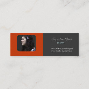 Carte De Visite Mini Laissez-nous réseau. La vie scolaire d'étudiant de