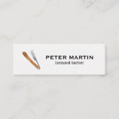 Carte De Visite Mini Lame de barbier (Devant)