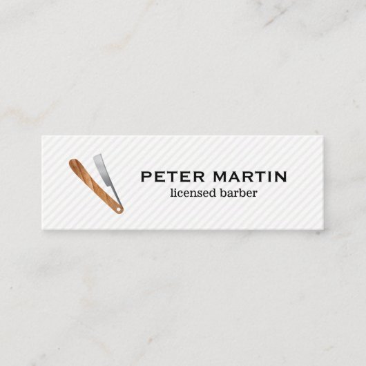 Carte De Visite Mini Lame de barbier (Devant)