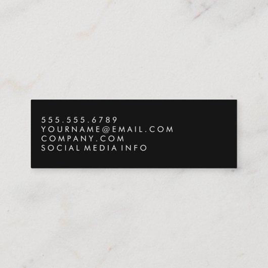 Carte De Visite Mini Lame de barbier (Dos)