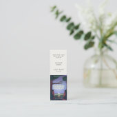 Carte De Visite Mini Lancement du livre Auteur Promotional Mini Signet  (Debout devant)