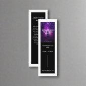 Carte De Visite Mini Lancement du livre de l'auteur Signet moderne