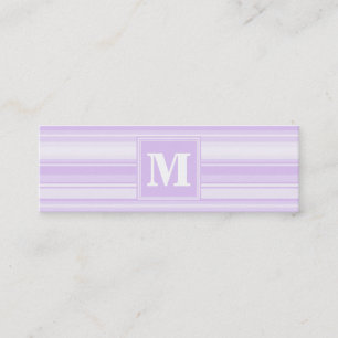 Carte De Visite Mini Landes lilas monogrammes