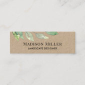 Carte De Visite Mini Landscape Designer Greenery (Devant)