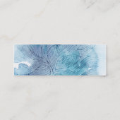 Carte De Visite Mini L'aquarelle ondule le pourpre de bleu d'océan (Dos)