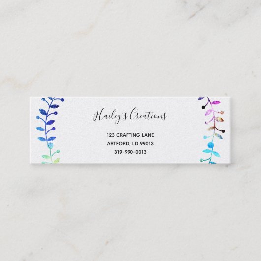 Carte De Visite Mini L'art est l'individualité (Devant)