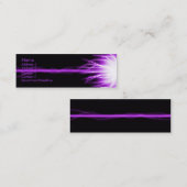 Carte De Visite Mini Laser pourpre (Devant / Derrière)