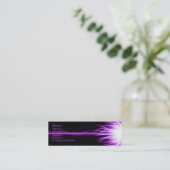 Carte De Visite Mini Laser pourpre (Debout devant)