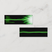 Carte De Visite Mini Laser vert (Devant / Derrière)