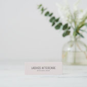 Carte De Visite Mini Lash Aftercare Instruction Card with QR Code  (Debout devant)
