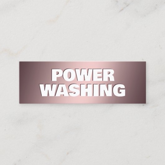 Carte De Visite Mini Lavage de pression (Devant)