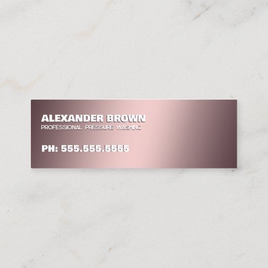 Carte De Visite Mini Lavage de pression (Dos)