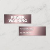 Carte De Visite Mini Lavage de pression (Devant / Derrière)