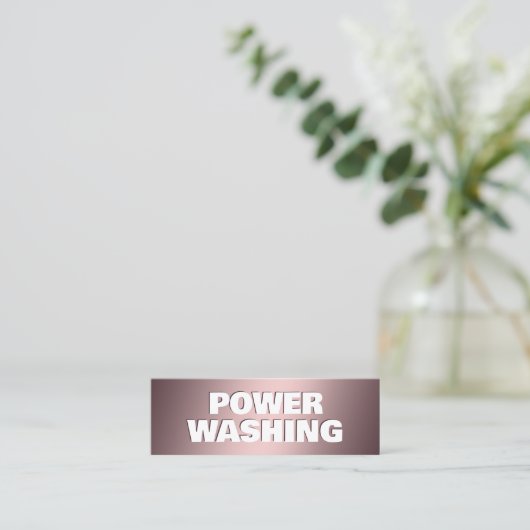 Carte De Visite Mini Lavage de pression (Debout devant)