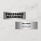Carte De Visite Mini Lavage de pression (Devant / Derrière)