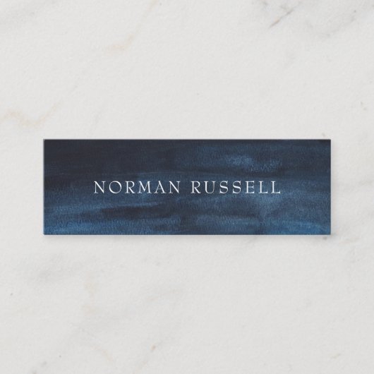 Carte De Visite Mini Lave-linge couleur bleu marine foncé moderne (Devant)