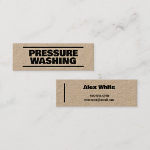 Carte De Visite Mini Lave-pression Kraft