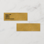 Carte De Visite Mini Lave-vaisselle jaune ocre (Devant / Derrière)