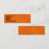 Carte De Visite Mini Laver orange (Devant / Derrière)