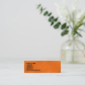 Carte De Visite Mini Laver orange (Debout devant)