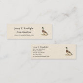 Carte De Visite Mini Le canard colvert ou sauvage (Anas platyrhynchos) (Devant / Derrière)