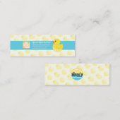 Carte De Visite Mini Le canard photo de Lane (Devant / Derrière)