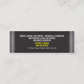 Carte De Visite Mini Le contrôle de vermine de parasite personnalisent (Dos)