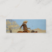Carte De Visite Mini Le Cowboy de Frederic Remington (1902) (Dos)