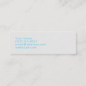 Carte De Visite Mini Le DJ étiquettent géant tiennent le style de logo (Dos)