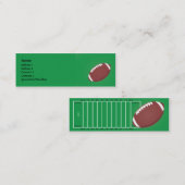 Carte De Visite Mini Le football - maigre (Devant / Derrière)
