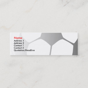 Carte De Visite Mini le football simple