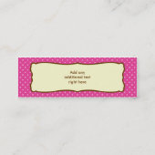 Carte De Visite Mini Le gâteau saute l'étiquette/carte de visite de (Dos)