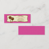 Carte De Visite Mini Le gâteau saute l'étiquette/carte de visite de (Devant / Derrière)