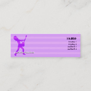 Carte De Visite Mini Le guitariste barre le pourpre - maigre